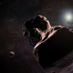 Artist’s impression of New Horizons flying past Ultima Thule.